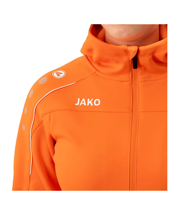 JAKO Classico Veste à capuche Femmes Orange C19 - orange