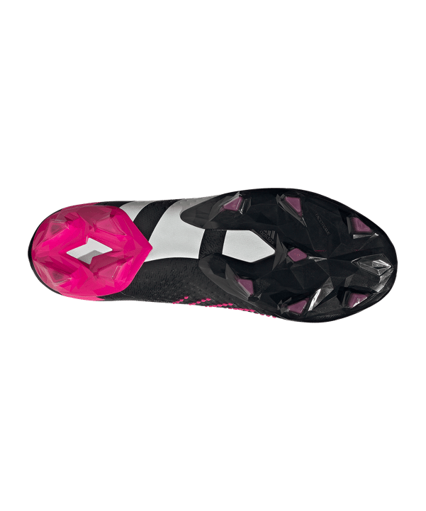 adidas Predator Accuracy.1 L FG Own Your Football Schwarz Weiss Pink - schwarz