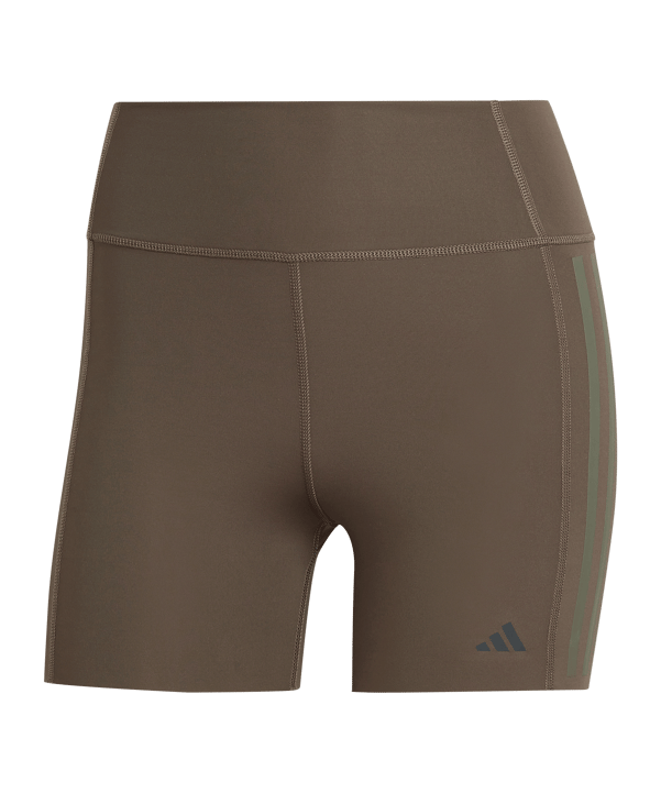 adidas Optime 4-Inch Raw-Cut-Hem leggings Green - vert