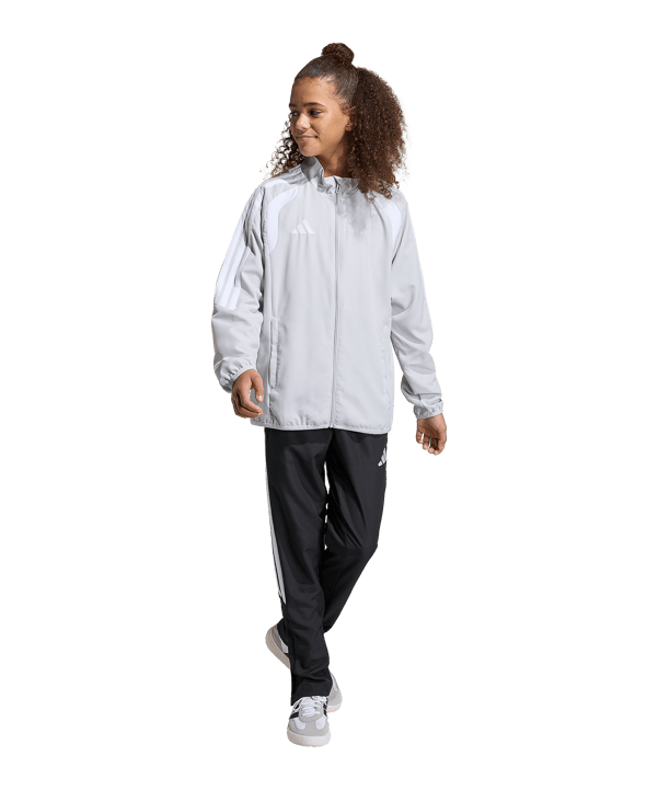 adidas Tiro 26 League Präsentationsjacke Kids Grau - grau