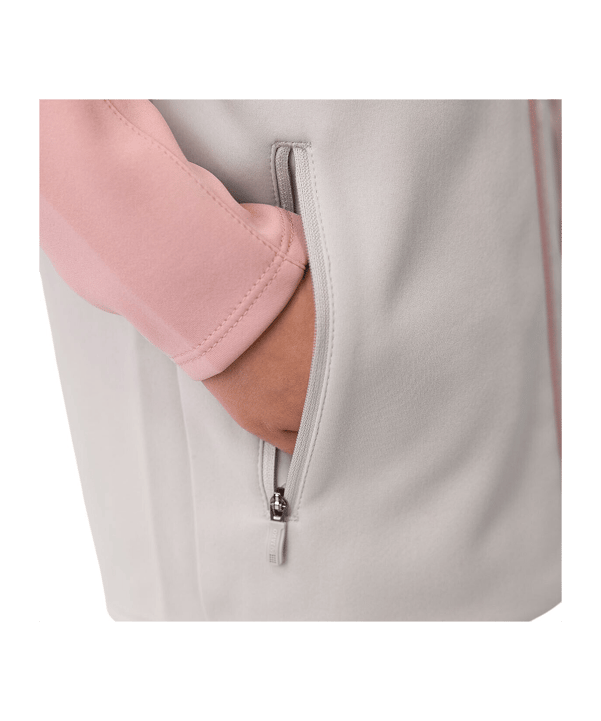 JAKO Icon Kapuzenjacke Kids Grau Pink F851 - grau