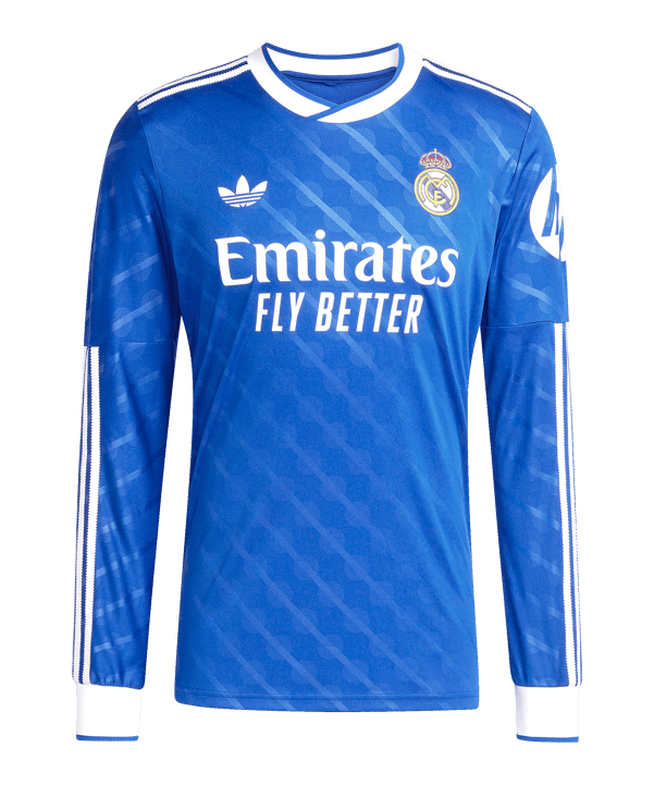 adidas Real Madrid Trikot langarm 3rd 2025/2026 Blau - blau