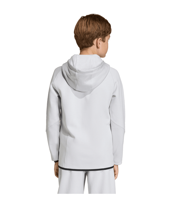 adidas Tiro Travel Hoody Kids Grau - grau