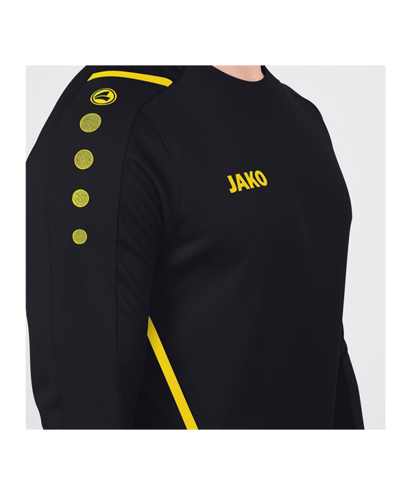 JAKO Challenge Sweatshirt Kids Schwarz Gelb F803 - schwarz
