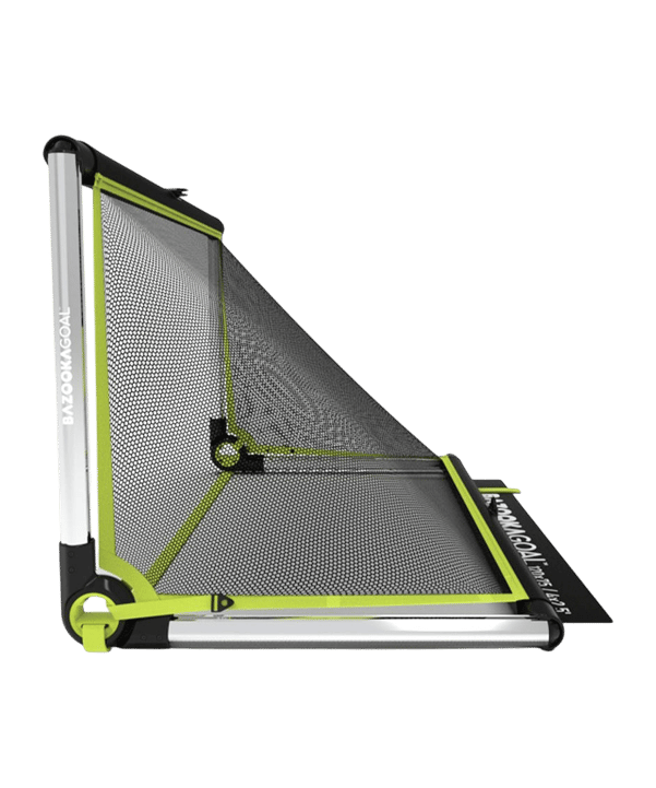 Bazookagoal ALUMINIUM Teleskoptor | 120x75 cm Silber Weiss - schwarz