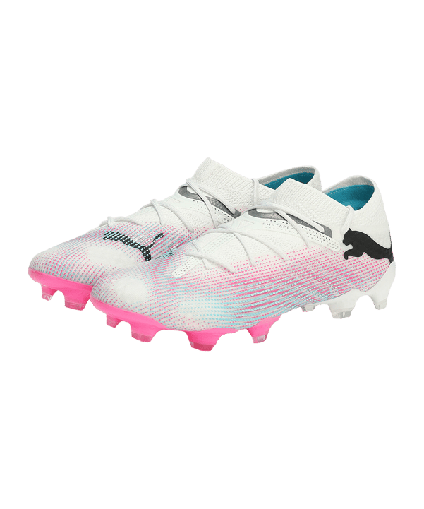 PUMA FUTURE 7 Ultimate Low FG/AG Phenomenal Weiss Schwarz Pink F01 - weiss