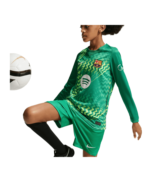 Nike FC Barcelona Torwartshort 2026/2027 Kids Grün F324 - gruen