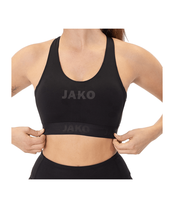 JAKO Bra Power Sport-BH Damen Schwarz F800 - schwarz