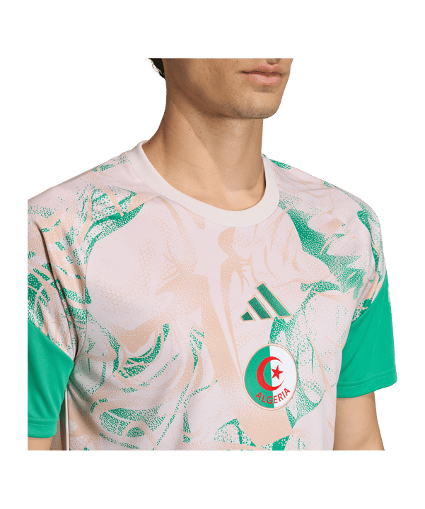 adidas FAF Algerien Prematch T-Shirt WM 2026 Beige