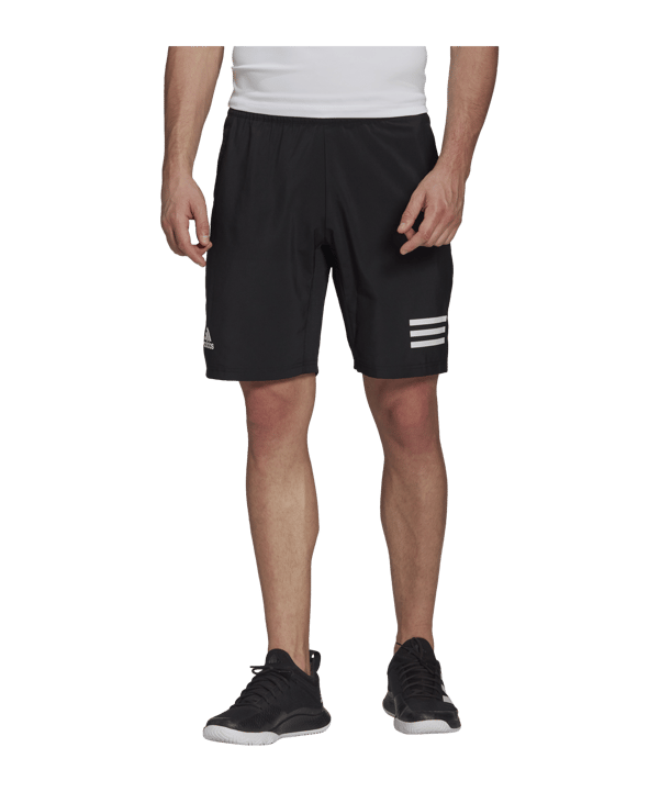 adidas 3 Stripes Tennis Short Schwarz Weiss - schwarz
