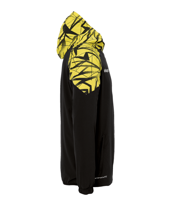 uhlsport Giacca con cappuccio nero C007 - nero