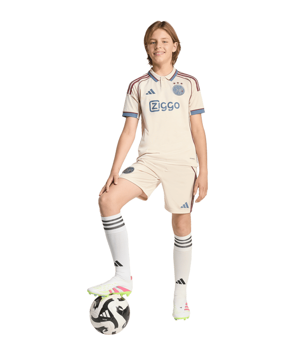 adidas Ajax Amsterdam Trikot 3rd 2025/2026 Kids Beige - beige