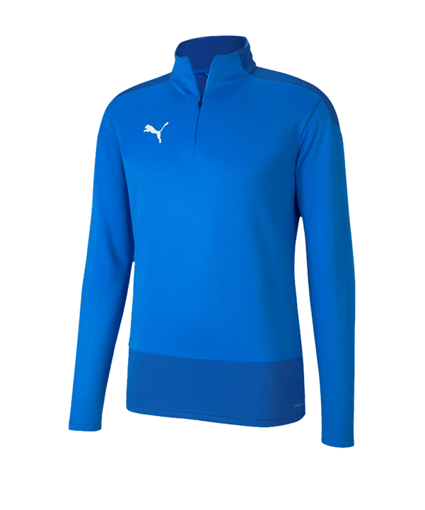 PUMA teamGOAL 23 Training 1/4 Zip Top Kids F02 - blau