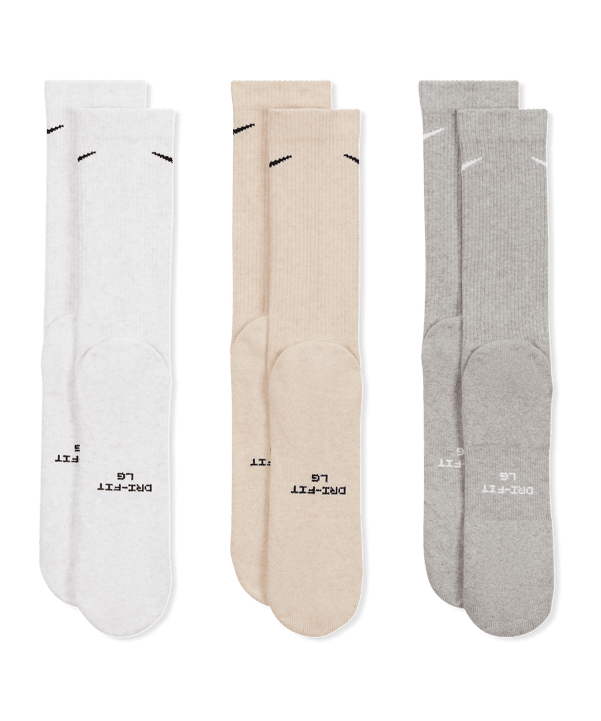 Nike Everyday Elevated Crew 3er Pack Sokken Veelkleurig K904 - meerkleurig