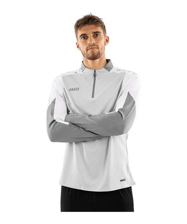JAKO Dynamic Ziptop Sweatshirt Grau F837 - grau