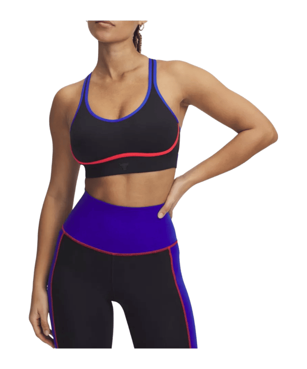 Under Armour Project Rock Sport-BH Damen Schwarz F001 - schwarz