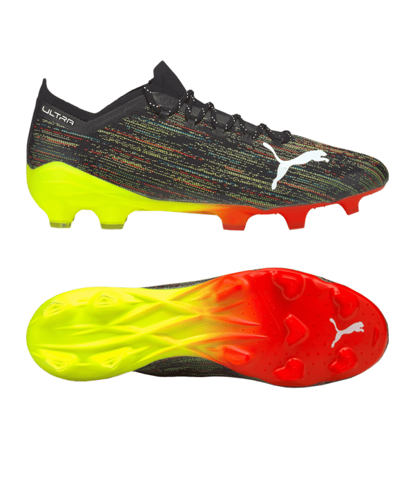 PUMA ULTRA Game On 1.2 FG/AG Schwarz Gelb F02 - schwarz