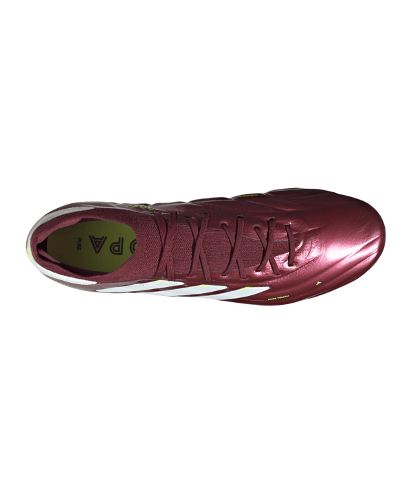 adidas COPA Pure 2 Elite KT FG Energy Citrus Rot Weiss Gelb - rot