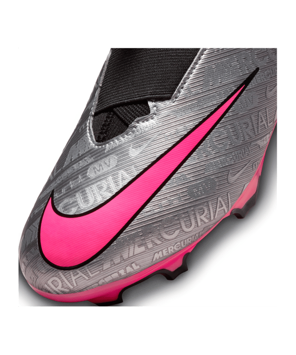 Nike Jr Air Zoom Mercurial Superfly IX Academy FG/MG XXV Kids Silber Pink F060 - silber