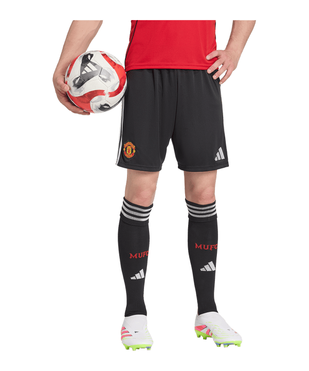 adidas Manchester United Short Home 2025/2026 Schwarz - schwarz