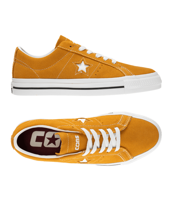Converse One Star Pro Ox Orange Weiss - orange