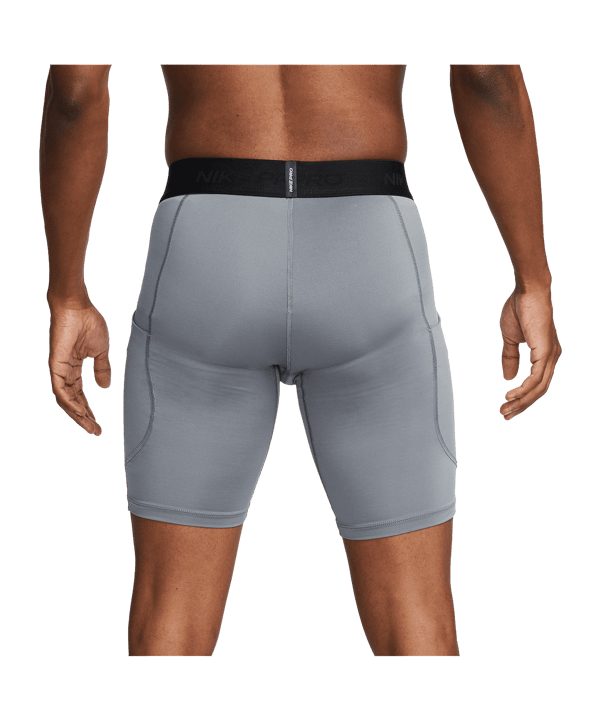 Nike Pro Long Short Grau F084 - grau