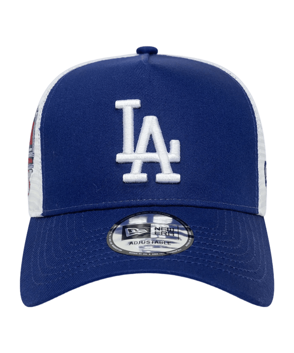 New Era Side Patch Trucker Losdod Cap Blau