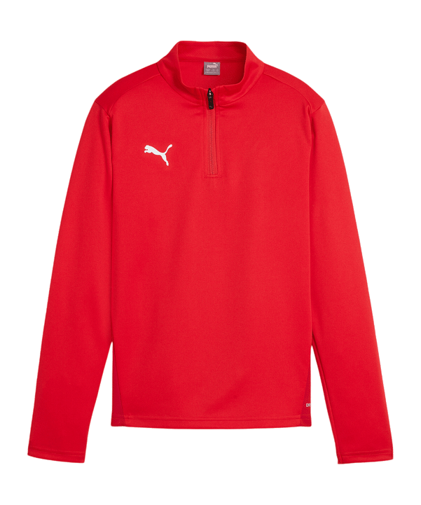 PUMA teamGOAL Training 1/4 Zip Sweatshirt Kids F01 - rot