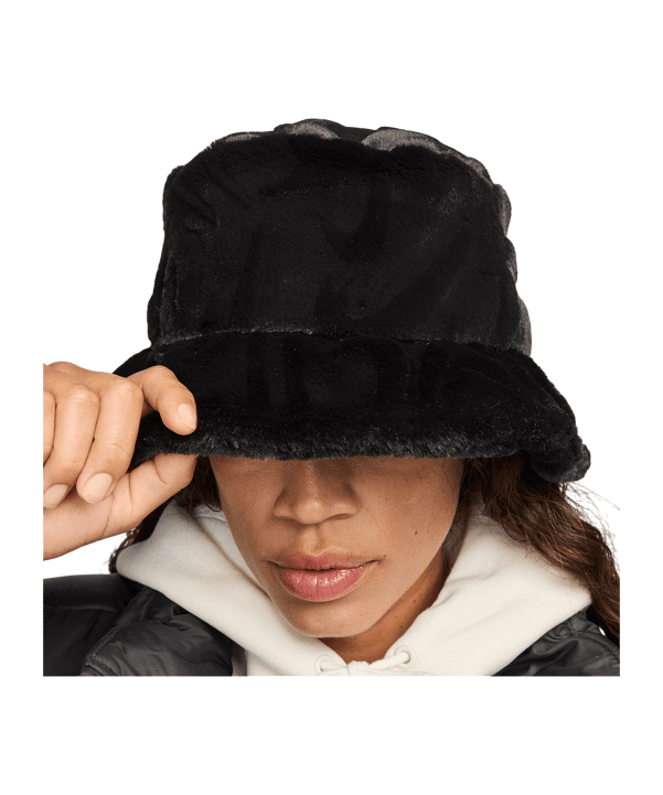 Nike Apex Bucket Swoosh Jacke Schwarz F010 - schwarz