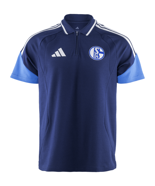 adidas FC Schalke 04 Team Polo Blau - blau