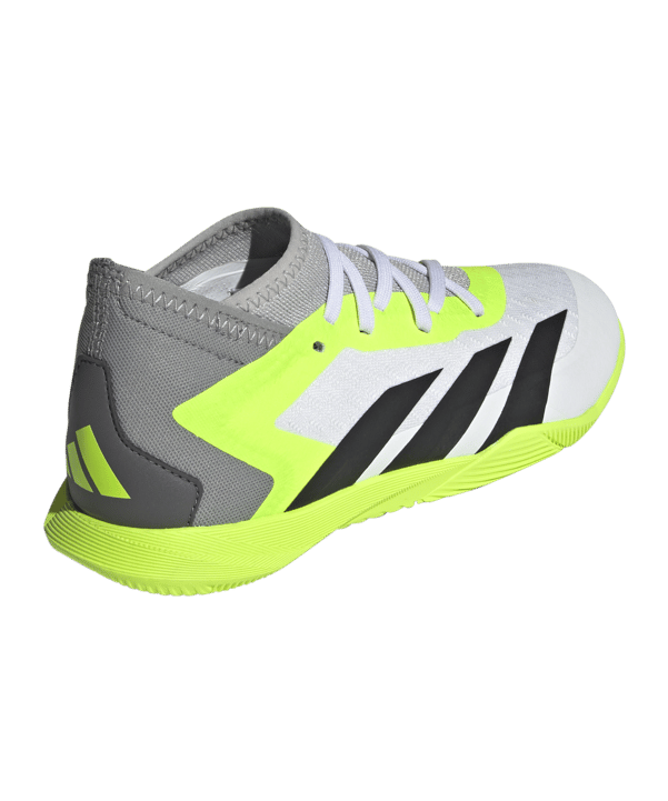 adidas Predator Accuracy.3 IN Halle Crazyrush Kids Weiss Schwarz Gelb - weiss