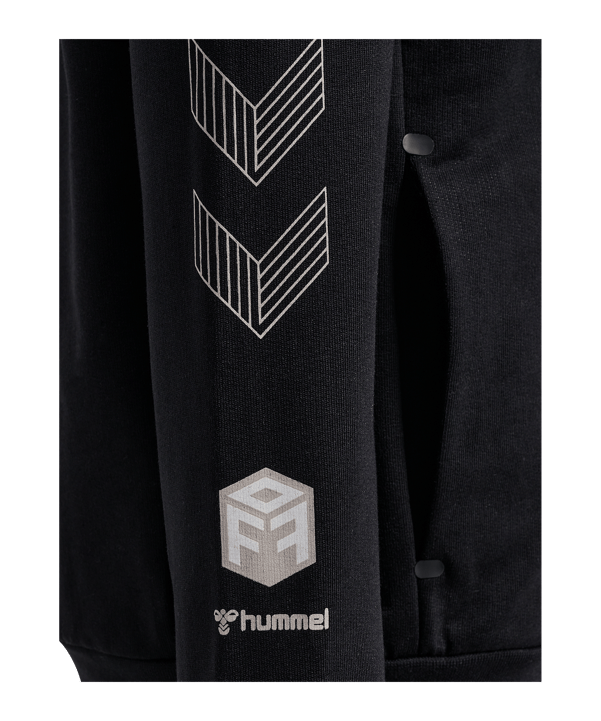 Hummel hmlMOVE Grid Zip Jacke Kids Schwarz F2001 - schwarz