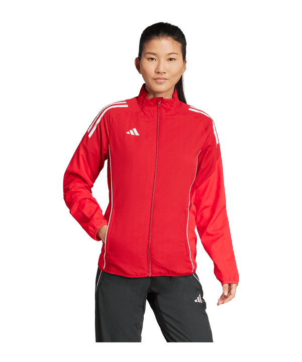 adidas Tiro 25 Competition Präsentationsjacke Damen Rot - rot