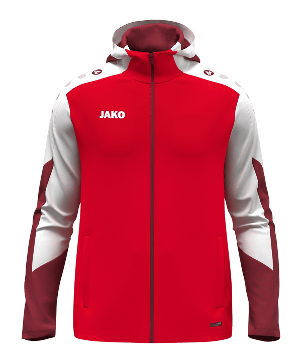 JAKO Dynamic Kapuzenjacke Kids Rot F114 - rot