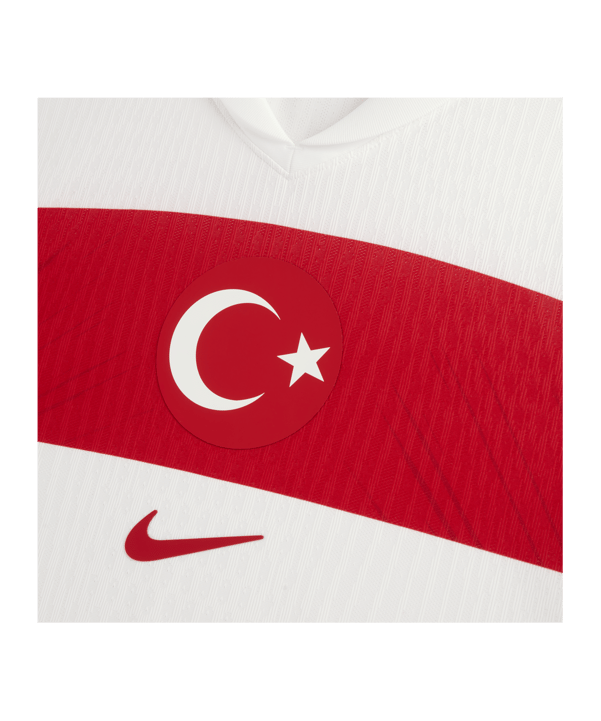 Nike Türkei Authentic Trikot Home EM 2024 Weiss Rot Rot F100 - weiss