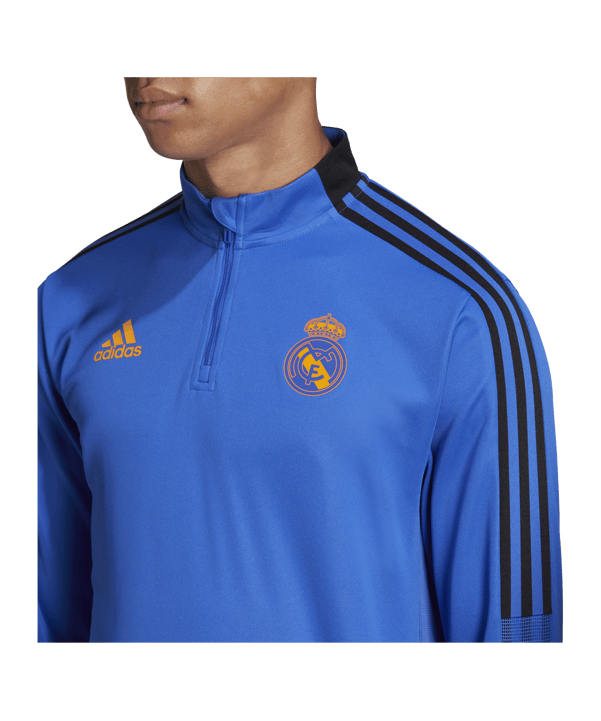 adidas Real Madrid HalfZip Sweatshirt Blau - blau