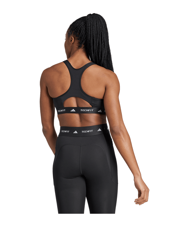 adidas Sport-BH Damen Schwarz - schwarz