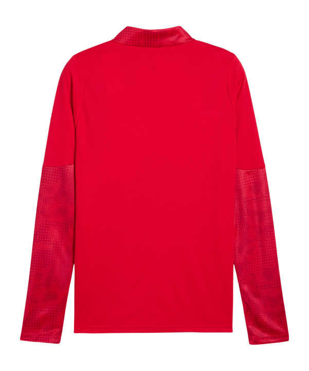 PUMA teamCUP Training 1/4 Zip Sweatshirt Rot F01 - rot