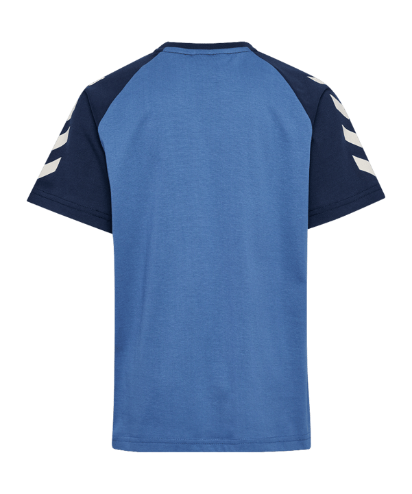Hummel Logo T-Shirt Kids Blau F7379 - blau