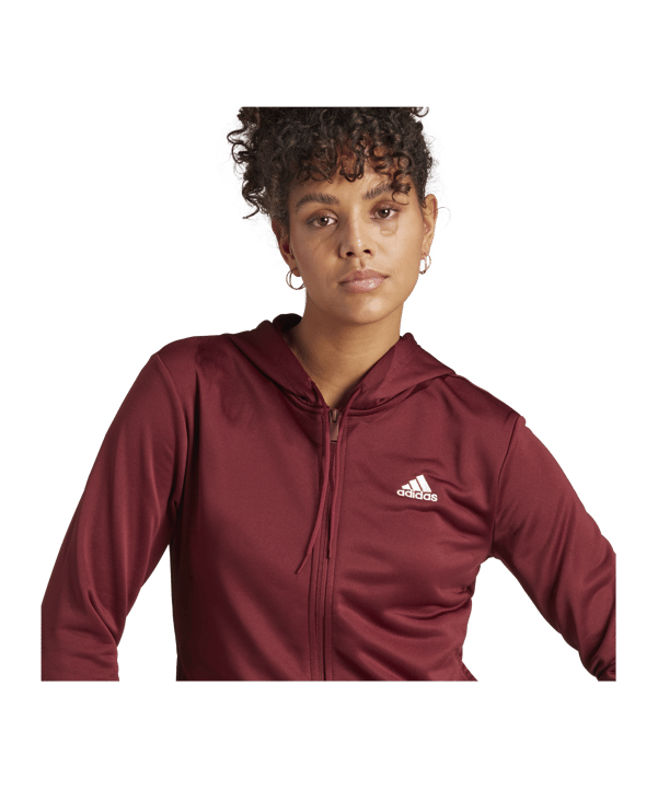 adidas Linear Trainingsanzug Damen Rot - rot