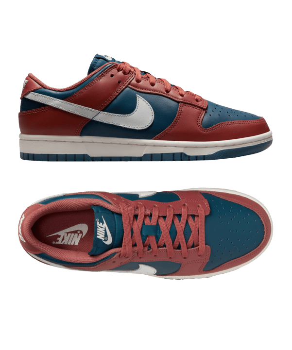 Nike Dunk Low Damen Rot Weiss Blau F602 - rot
