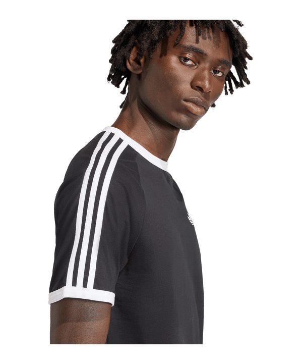 adidas Originals 3 Stripes T-Shirt Schwarz - schwarz