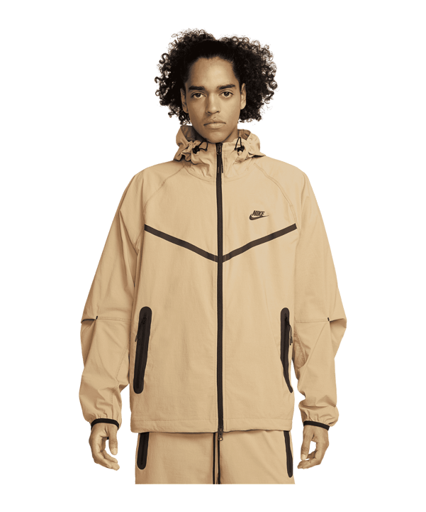 Nike Tech Fleece Jacke Beige F297 - beige