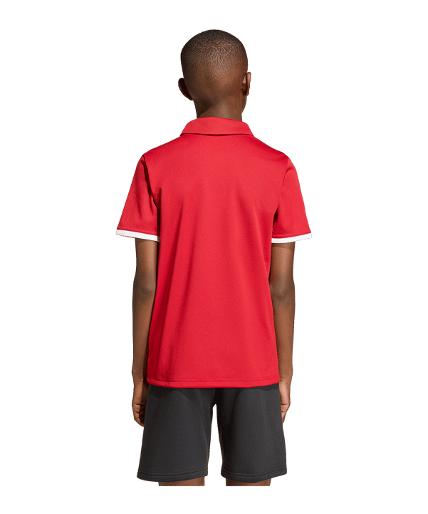 adidas Entrada 26 Polo Kids Rot - rot