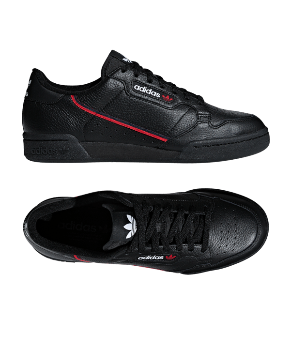 adidas Originals Continental 80 Sneaker Schwarz - schwarz