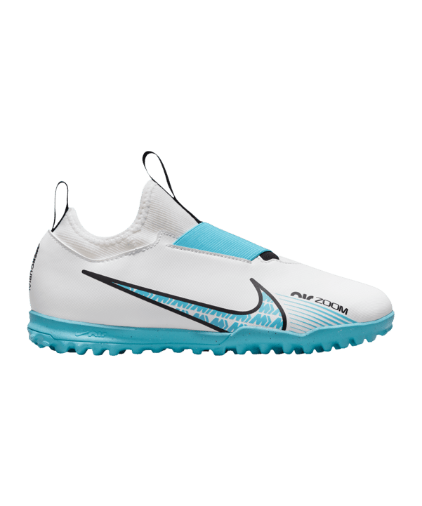 Nike Jr Air Zoom Mercurial Vapor XV Academy TF Blast Kids Weiss Blau Pink F146 - weiss