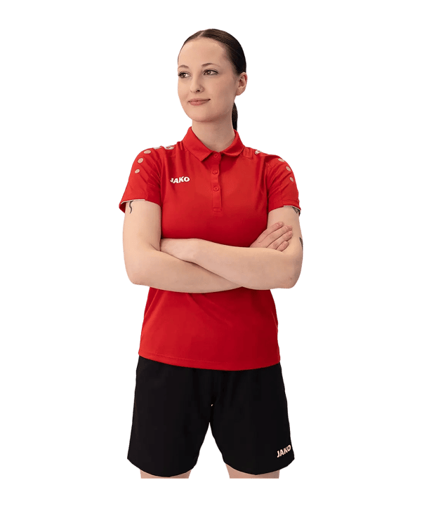 JAKO Classico Polo Femmes Rouge C01 - rouge