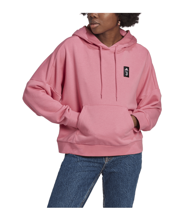 adidas Juventus Turin Hoody Damen Rosa - rosa