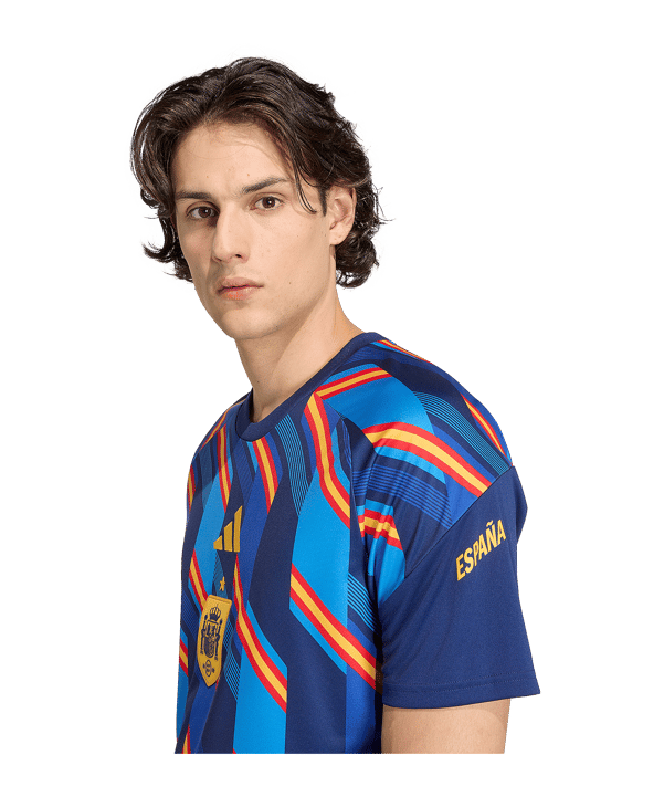 adidas RFEF Spagna Prematch T-shirt Blu - blu