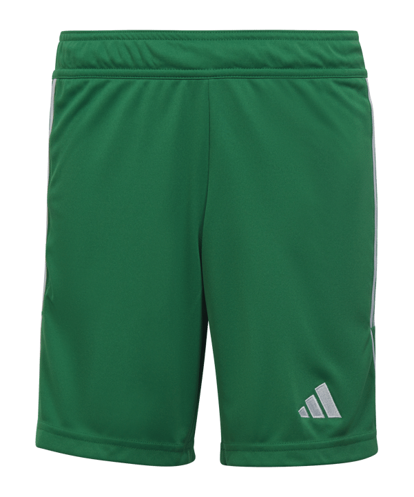 adidas Tiro 23 Short Kids Dunkelgrün Weiss - gruen